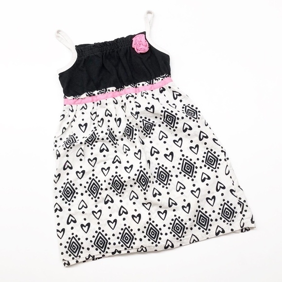 HealthTex heart print toddler girl dress - Picture 1 of 4